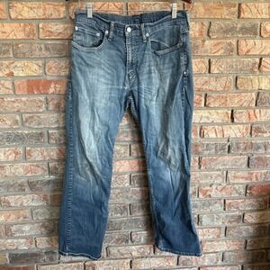 Levi's 34x30 Thrashed Men's Jeans‎ Straight Leg Pants Distressed Red Tab